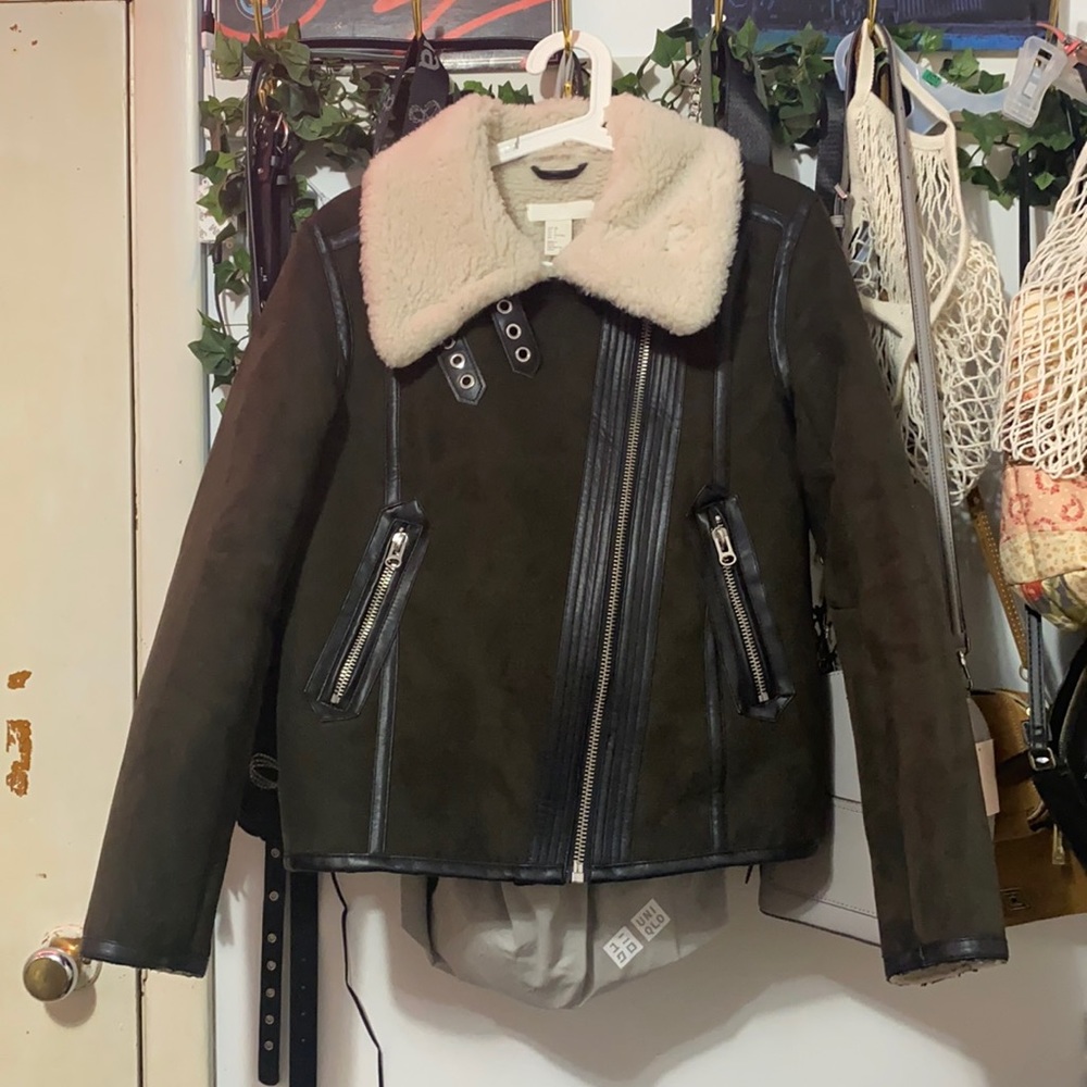 H&M  Fur Collar Jacket